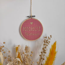 Charger l'image dans la galerie, Tambour MERCI ❤ vieux rose