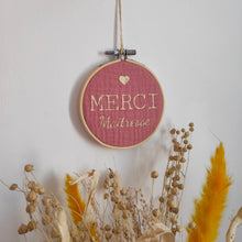Charger l'image dans la galerie, Tambour MERCI ❤ vieux rose