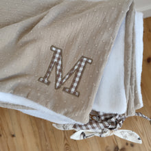 Charger l'image dans la galerie, Couverture Double Gaze & vichy chocolat