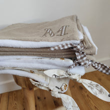 Charger l'image dans la galerie, Couverture Double Gaze & vichy chocolat