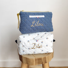 Charger l'image dans la galerie, Trousse rectangulaire gaze fleuri