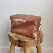 Charger l'image dans la galerie, Trousse rectangulaire Simili Or Rose