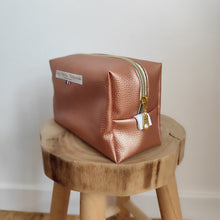 Charger l'image dans la galerie, Trousse rectangulaire Simili Or Rose