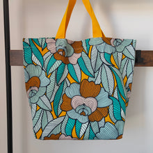 Charger l'image dans la galerie, Cabas Wax turquoise