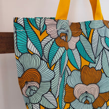 Charger l'image dans la galerie, Cabas Wax turquoise