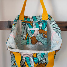 Charger l'image dans la galerie, Cabas Wax turquoise