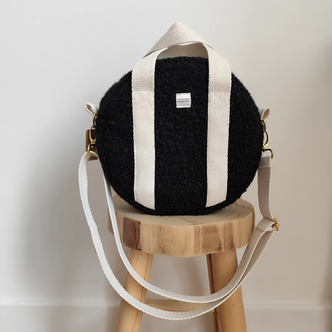 Sac Rond Bouclette noire